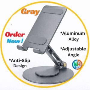 Premium Aluminum Alloy Mobile Phone Holder(Gray)